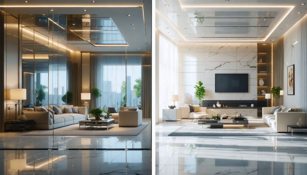 découvrez comment agrandir et éclairer votre pièce en choisissant entre miroirs sur mesure et dalles de verre, pour un intérieur plus lumineux et spacieux.