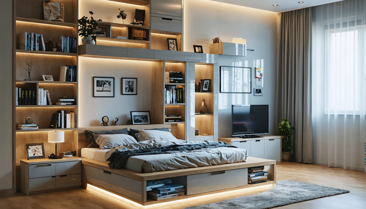 découvrez des astuces ingénieuses pour optimiser l'espace dans une petite chambre avec un lit double, alliant confort et fonctionnalité pour un intérieur harmonieux.