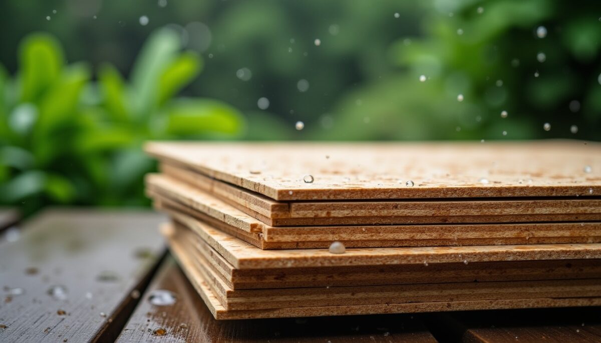 Quels sont les risques d'exposer des panneaux OSB à la pluie en extérieur ?