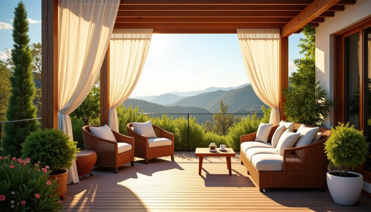 Comment créer de l’ombre sur une terrasse exposée plein sud sans sacrifier la luminosité ?