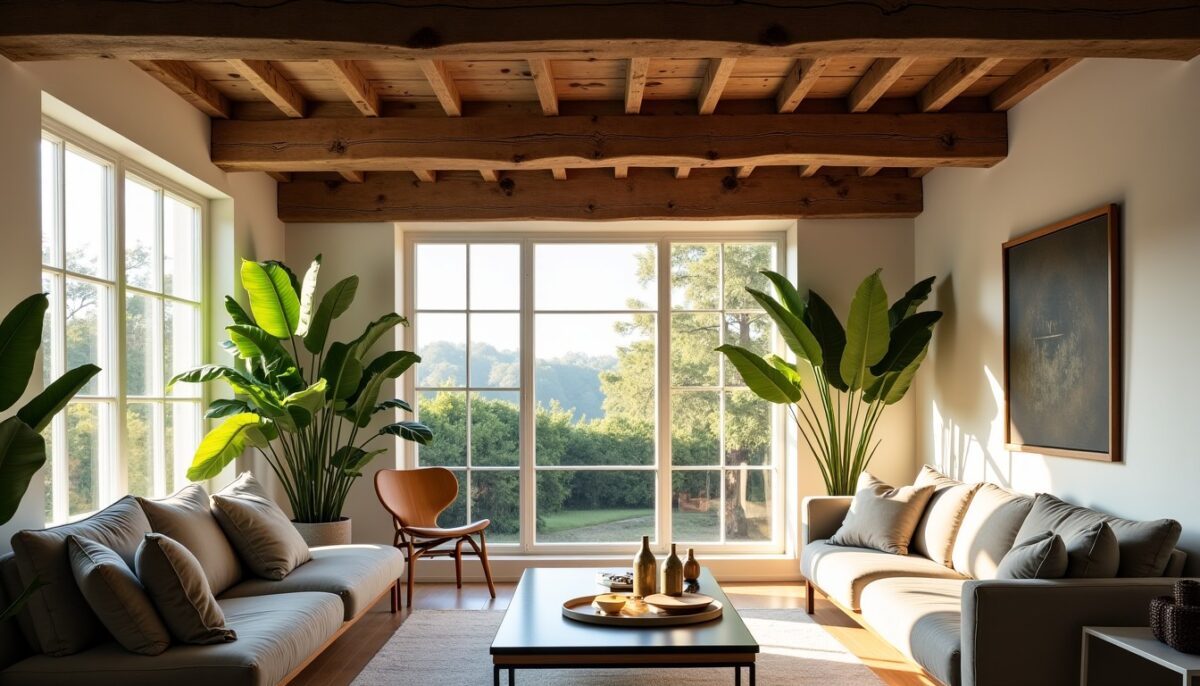 Astuces et idées pour sublimer un plafond entre poutres