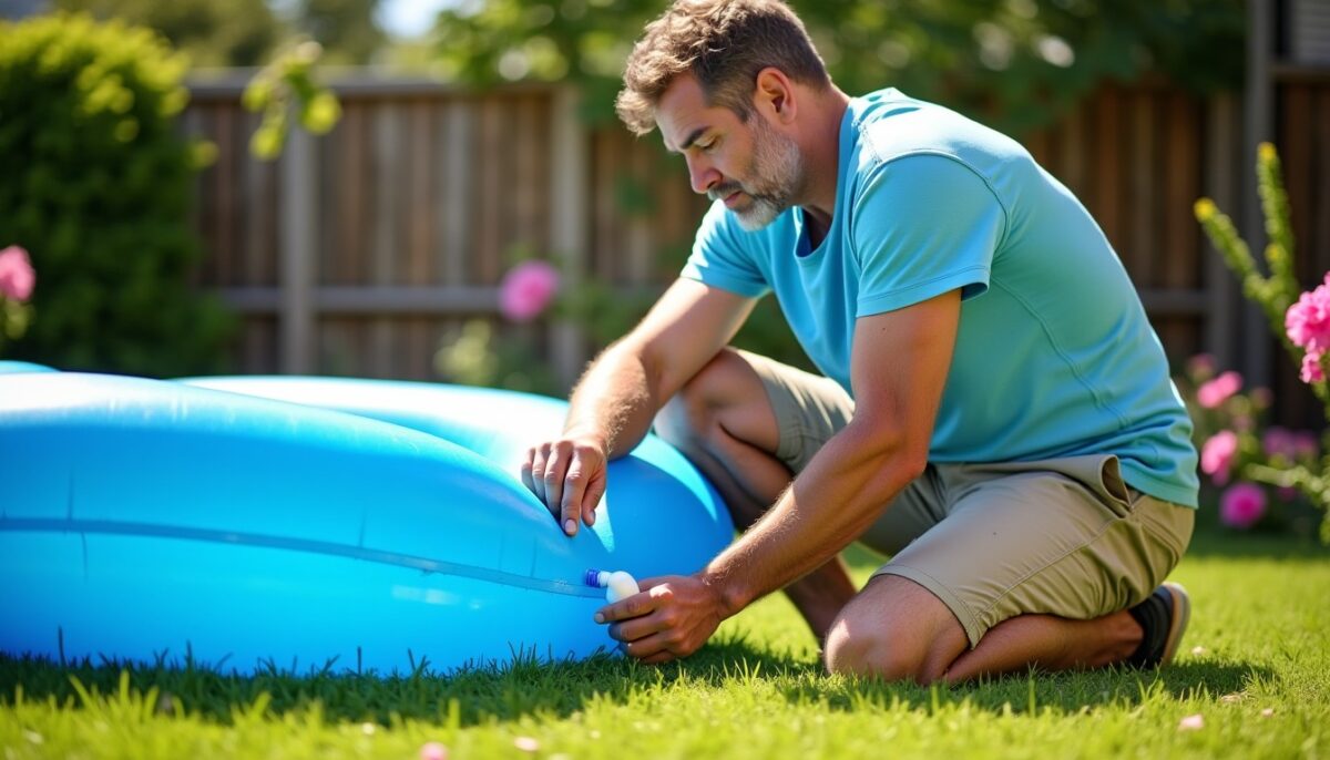 Réparer un boudin de piscine : l’efficacité insoupçonnée de la mousse expansive