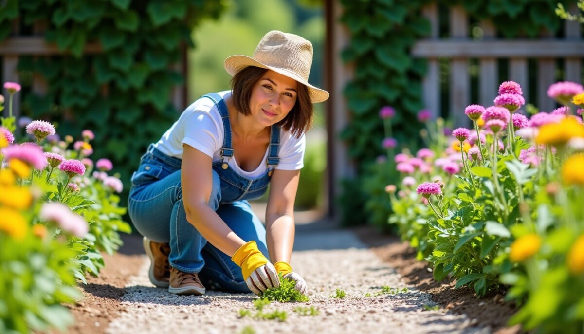 Astuces efficaces pour éliminer les mauvaises herbes dans le gravier