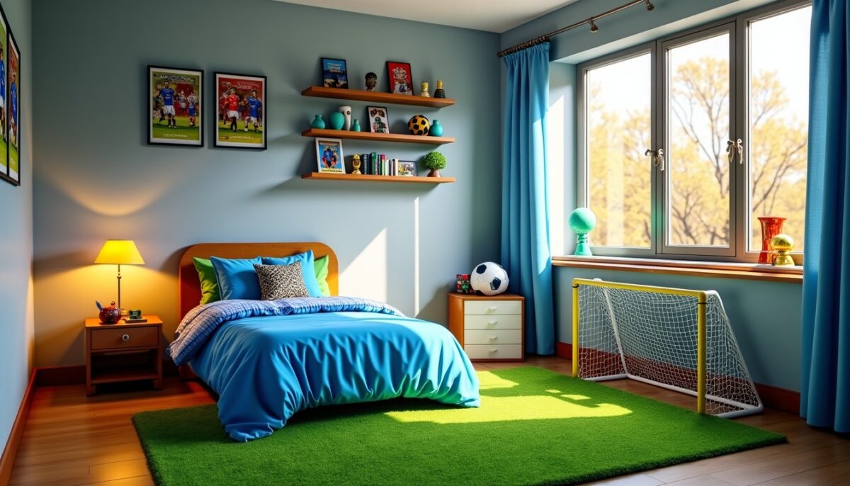 Idées originales pour aménager une chambre d'enfant passionné de football